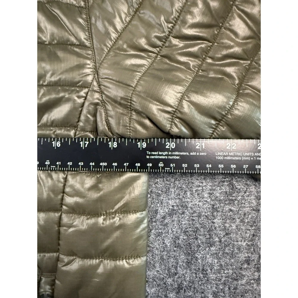 J.Crew Mens S Primaloft Puffer Jacket Olive Green Quilted Ripstop Liner Coat